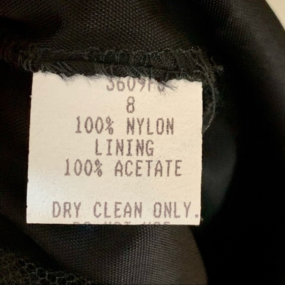 TESSUTO Vintage Tulle Swiss Dot Pattern Black Skirt Size 10 - Picture 15 of 16